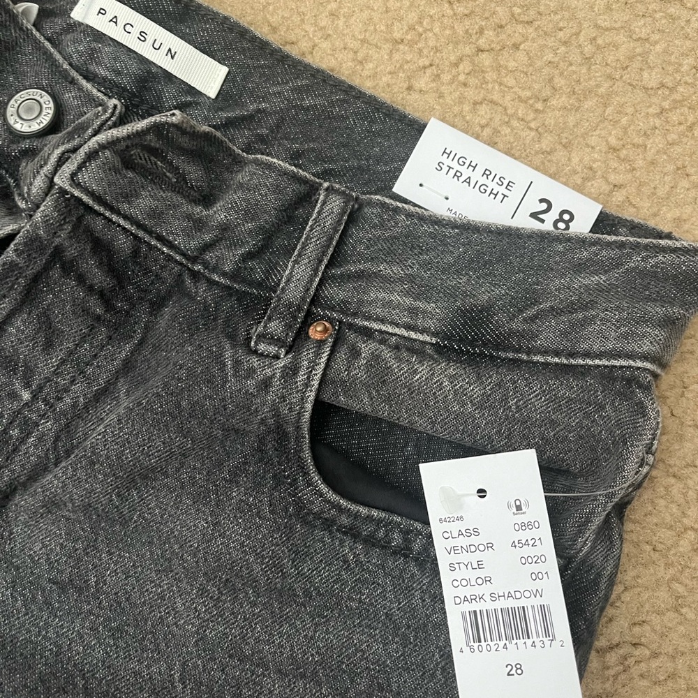 Pacsun black high rise straight 28 women’s